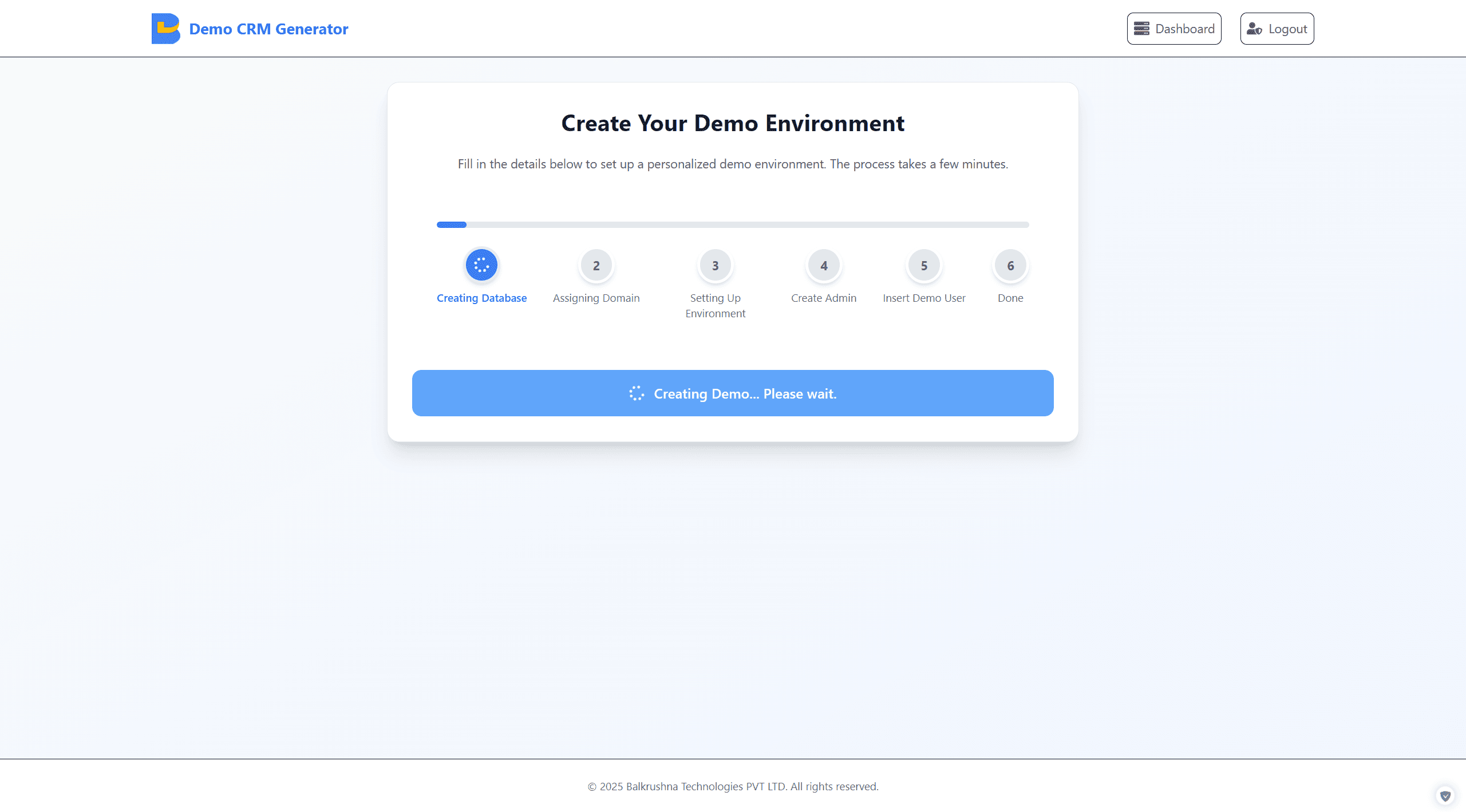 Autonomous CRM Demo Platform screenshot 2